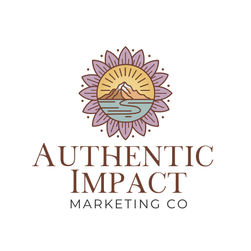 Authentic Impact Marketing Co. logo - full-service marketing agency in Redding, CA offering SEO, social media marketing, Google ads, reputation management, and web design.