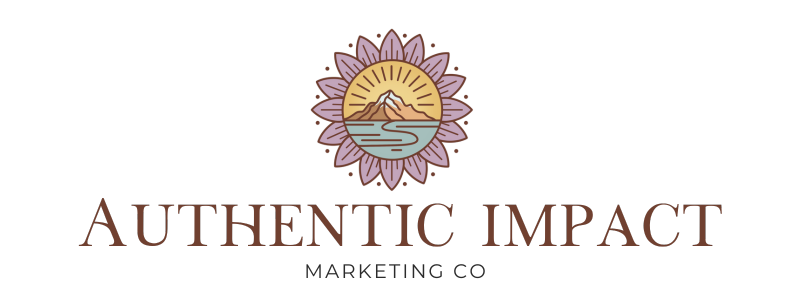 Authentic Impact Marketing Co. logo - full-service marketing agency in Redding, CA offering SEO, social media marketing, Google ads, reputation management, and web design.